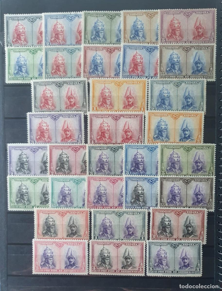 Sellos: SERIE COMPLETA EDIFIL 402 A 433 */** PRO CATACUMBAS ESPA&Ntilde;A 1928