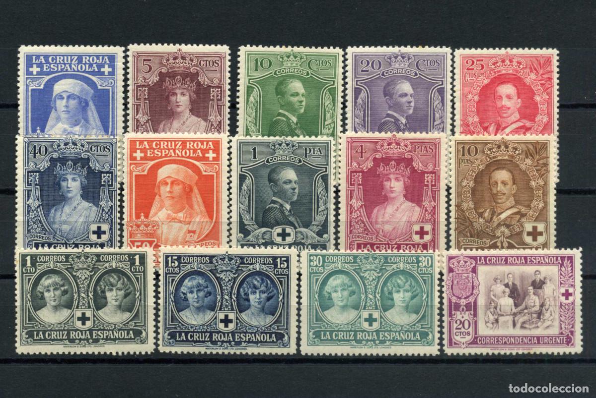Sellos: XS- CRUZ ROJA 1926 Serie Completa Nuevos Ed. 325-338 MH*