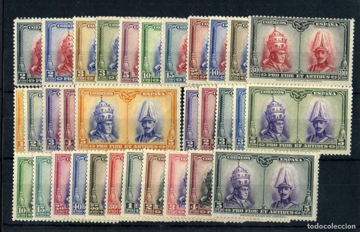 Sellos: XS- PRO CATACUMBAS 1928 Las 2 Series completas Edifil 402-433 Nuevas MH*