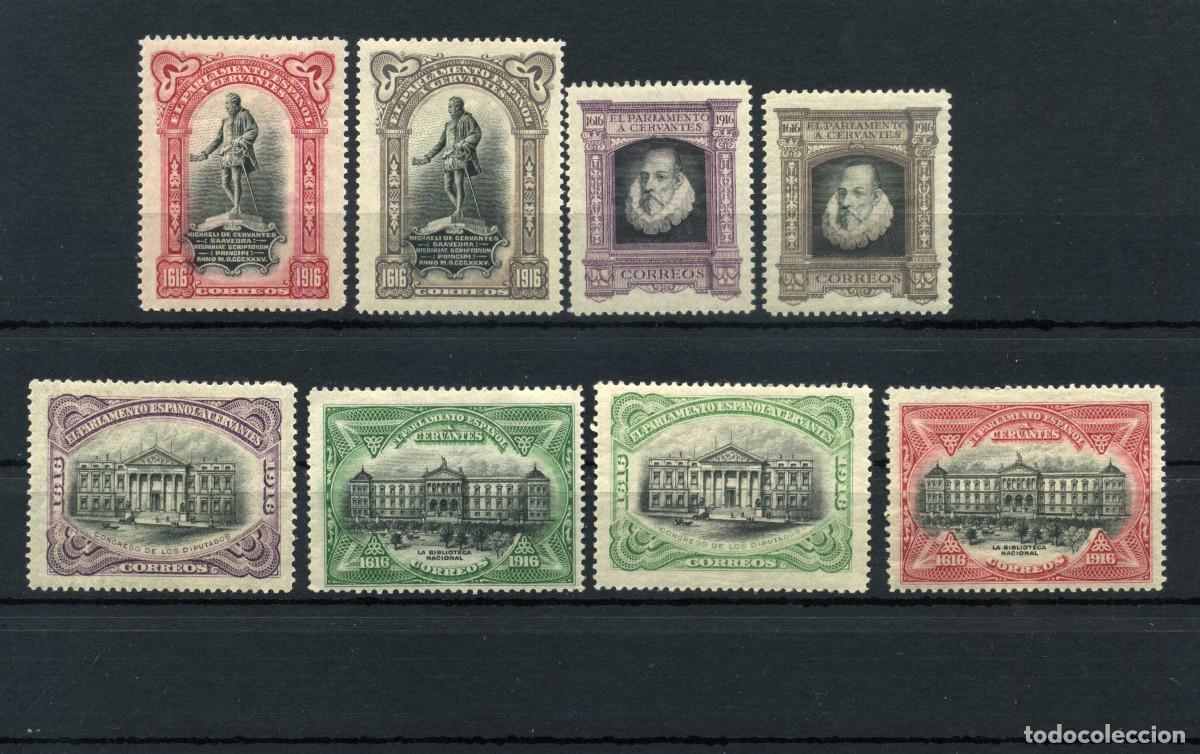 Sellos: XS- CORREO OFICIAL 1916 CERVANTES Serie Nueva Con Fijasellos Edifil FR 11-18