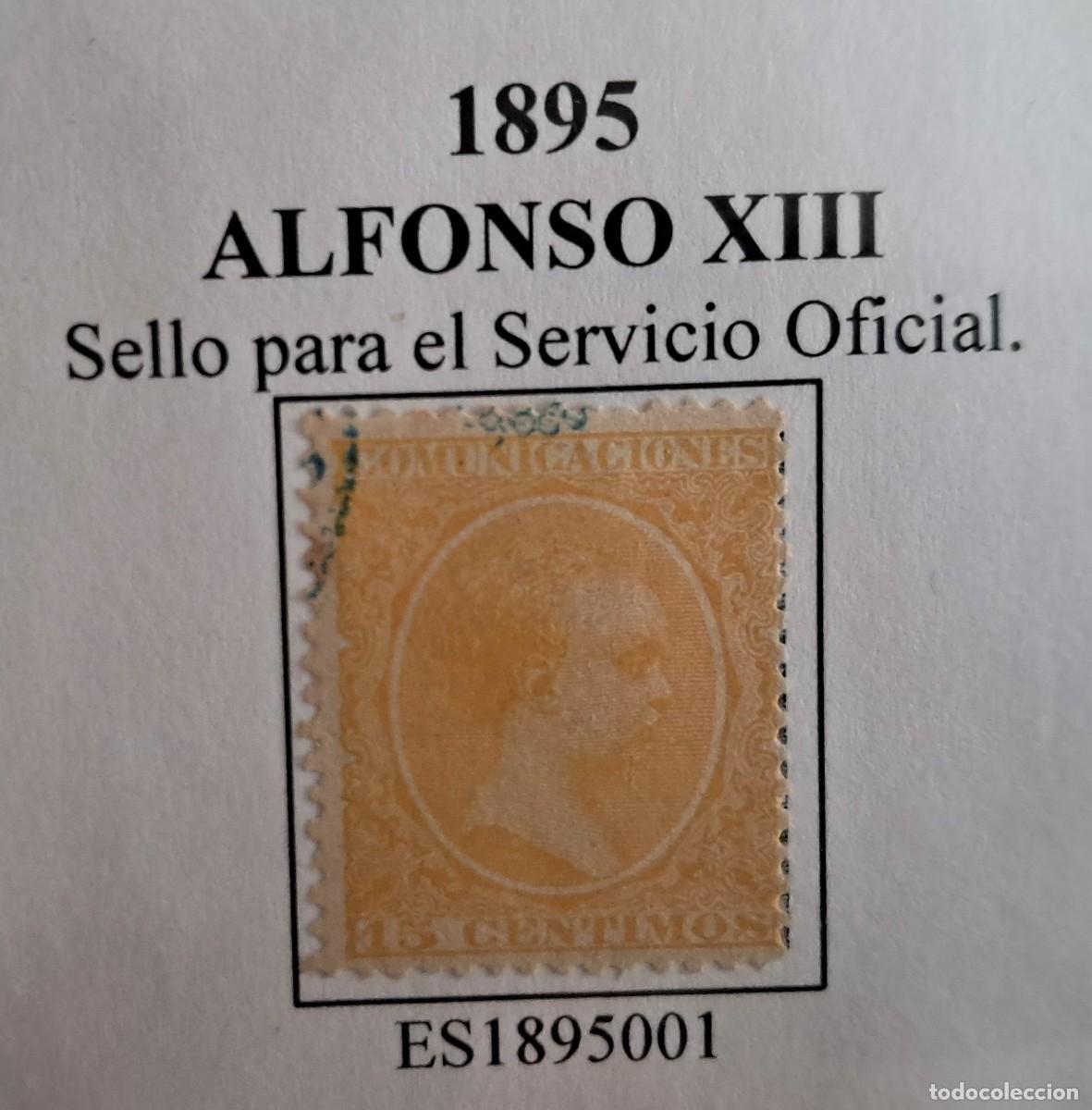 Sellos: sello de Espa&ntilde;a usado, Alfonso XIII, tipo pel&oacute;n, edifil 229, a&ntilde;o 1895.