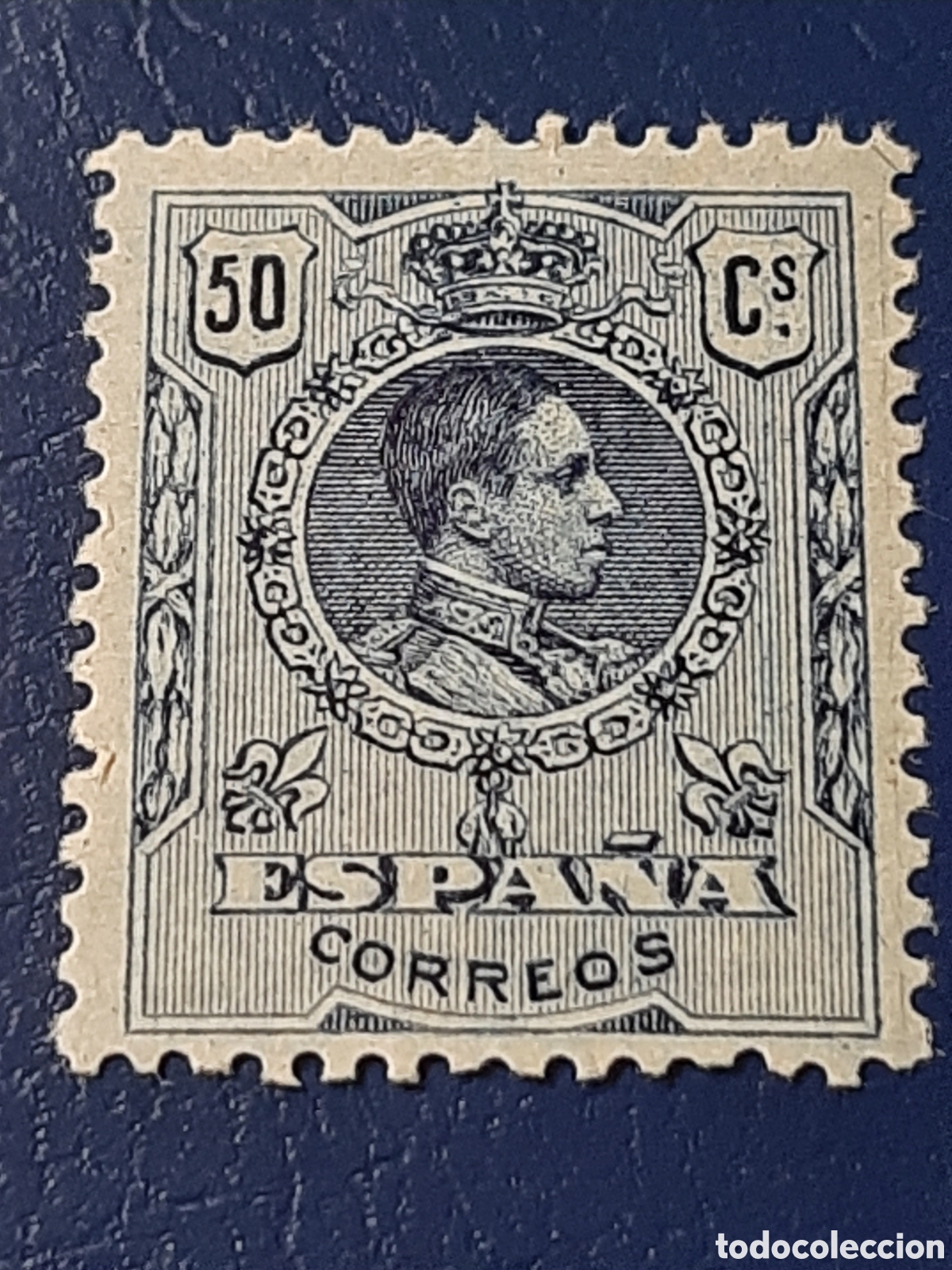 Sellos: Alfonso XIII tipo Medall&oacute;n. Edifil 277. A&ntilde;o 1909/1922.