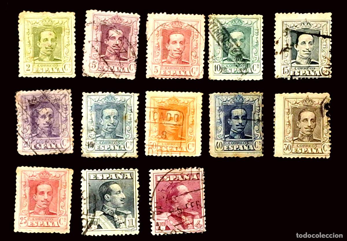 Briefmarken: 13 sellos - Alfonso XIII 1922