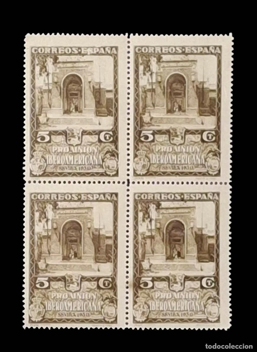 Sellos: 1930 - Edifil 568 - Pro Uni&oacute;n Iberoamericana - bloque de 4 - MNH**