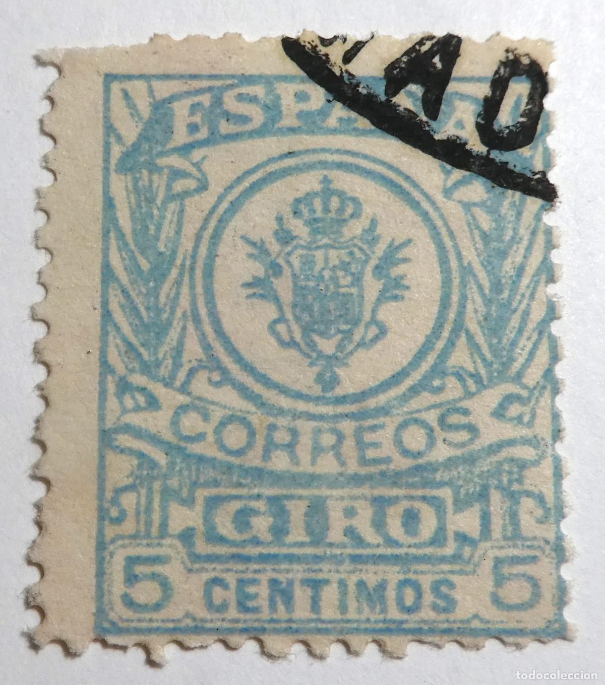 Sellos: Sello FISCAL GIRO POSTAL 5 CTS 1911
