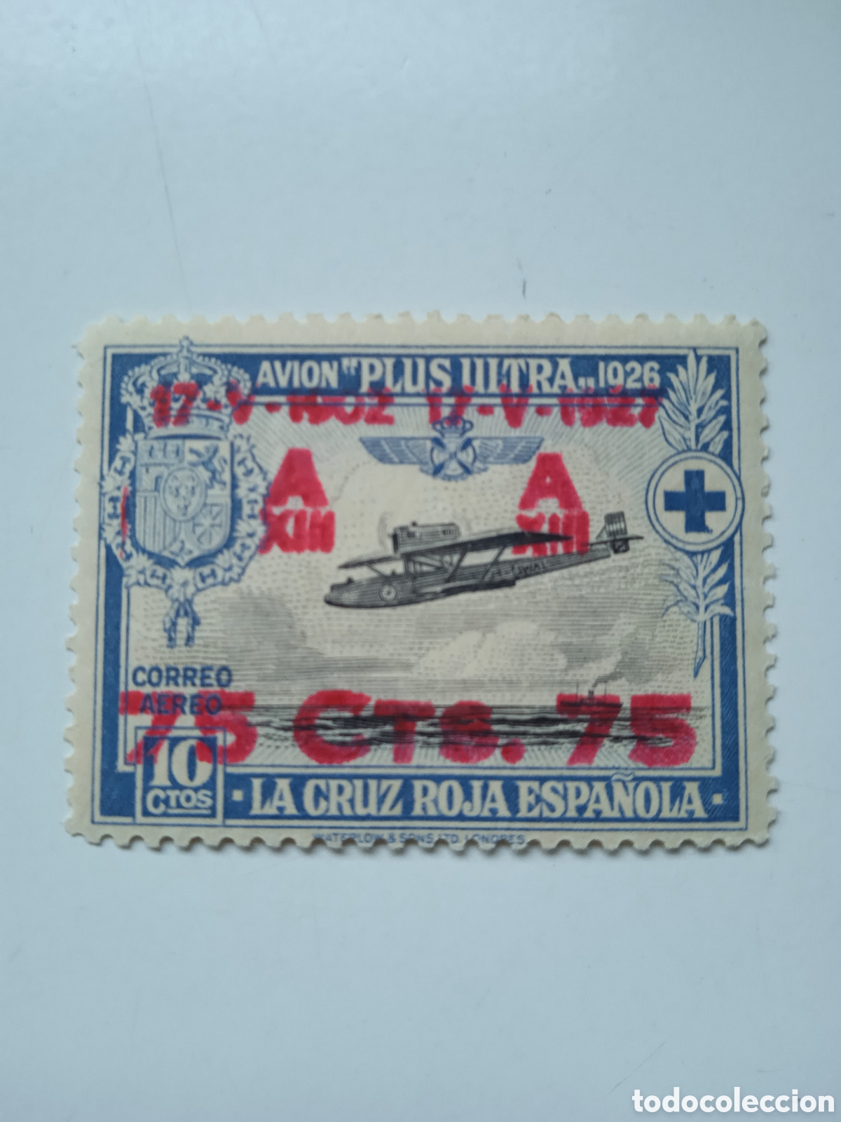 Sellos: Edifil 389 XXV Aniversario Jura Constituci&oacute;n por Alfonso XIII (1927)