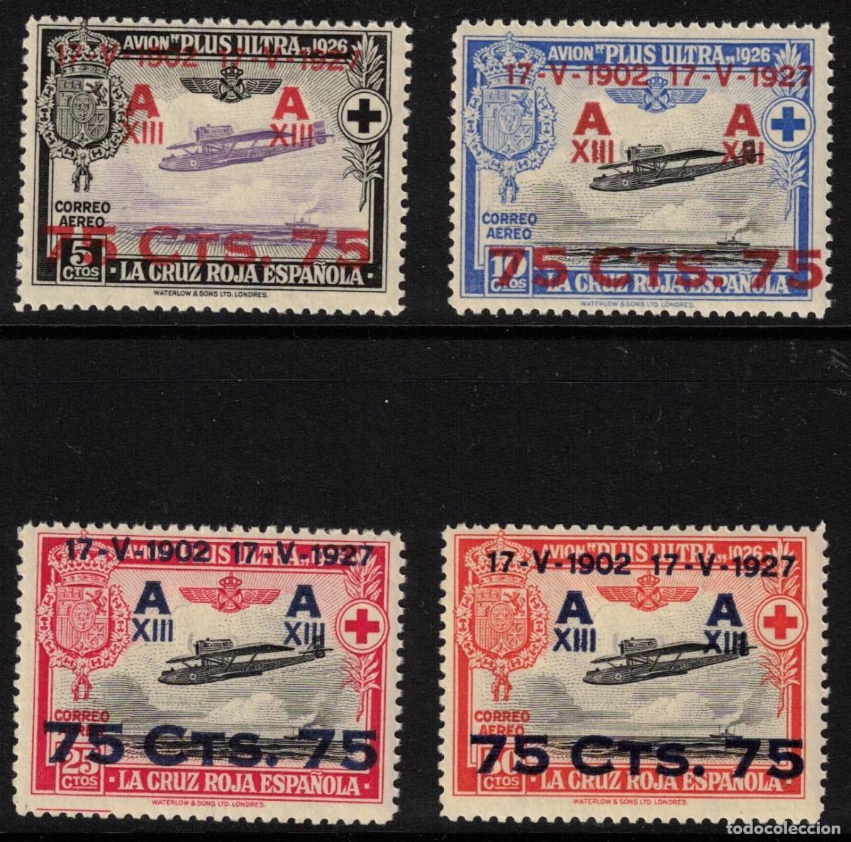Stamps: ESPA&Ntilde;A ANIVERSARIO JURA CONSTITUCIO ALFONSO XIII ** 388/391 A&Ntilde;O 1927 - MNH - LUJO