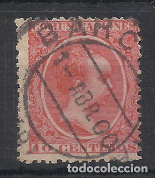 Sellos: alfonso XIII PELON EDIFIL 218 FECHADOR 1900 BARCELONA