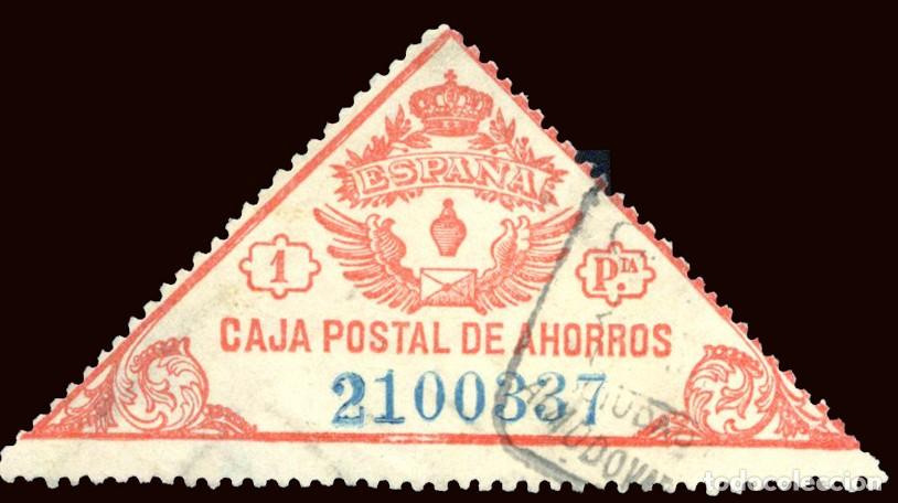 Sellos: Espa&ntilde;a - Caja Postal de Ahorros - G&aacute;lvez o 3 - 1 Pta.