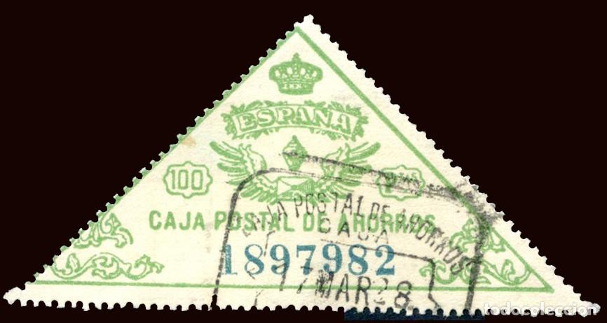Sellos: Espa&ntilde;a - Caja Postal de Ahorros - G&aacute;lvez o 8 - 100 Ptas.