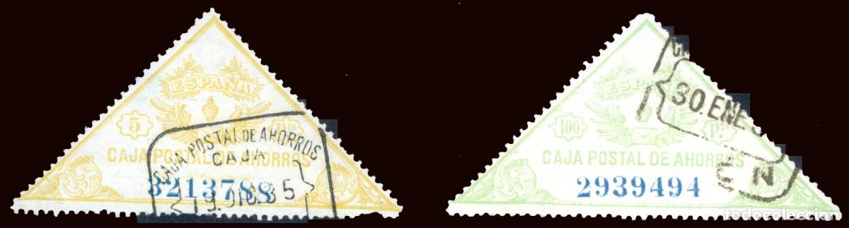 Sellos: Espa&ntilde;a - Caja Postal de Ahorros - G&aacute;lvez o 15+1 valor S/Cat (100 Ptas. sin corona)