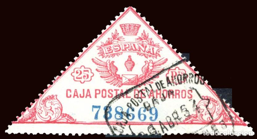 Sellos: Espa&ntilde;a - Caja Postal de Ahorros - G&aacute;lvez o 17 - 25 Ptas.