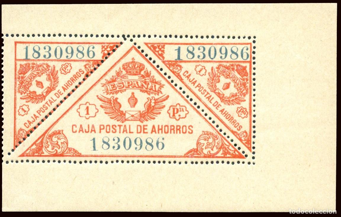 Sellos: Espa&ntilde;a - Caja Postal de Ahorros - G&aacute;lvez ** 20 - 1 Pta. - En HB