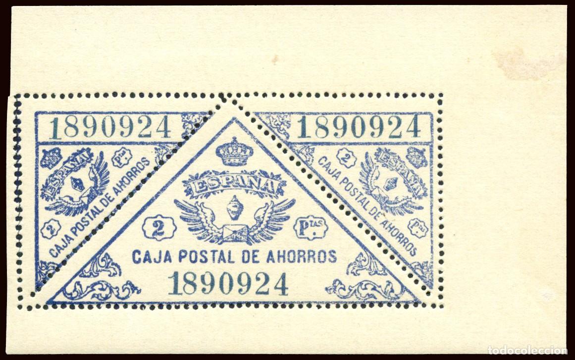 Sellos: Espa&ntilde;a - Caja Postal de Ahorros - G&aacute;lvez ** 21 - 2 Ptas. - En HB