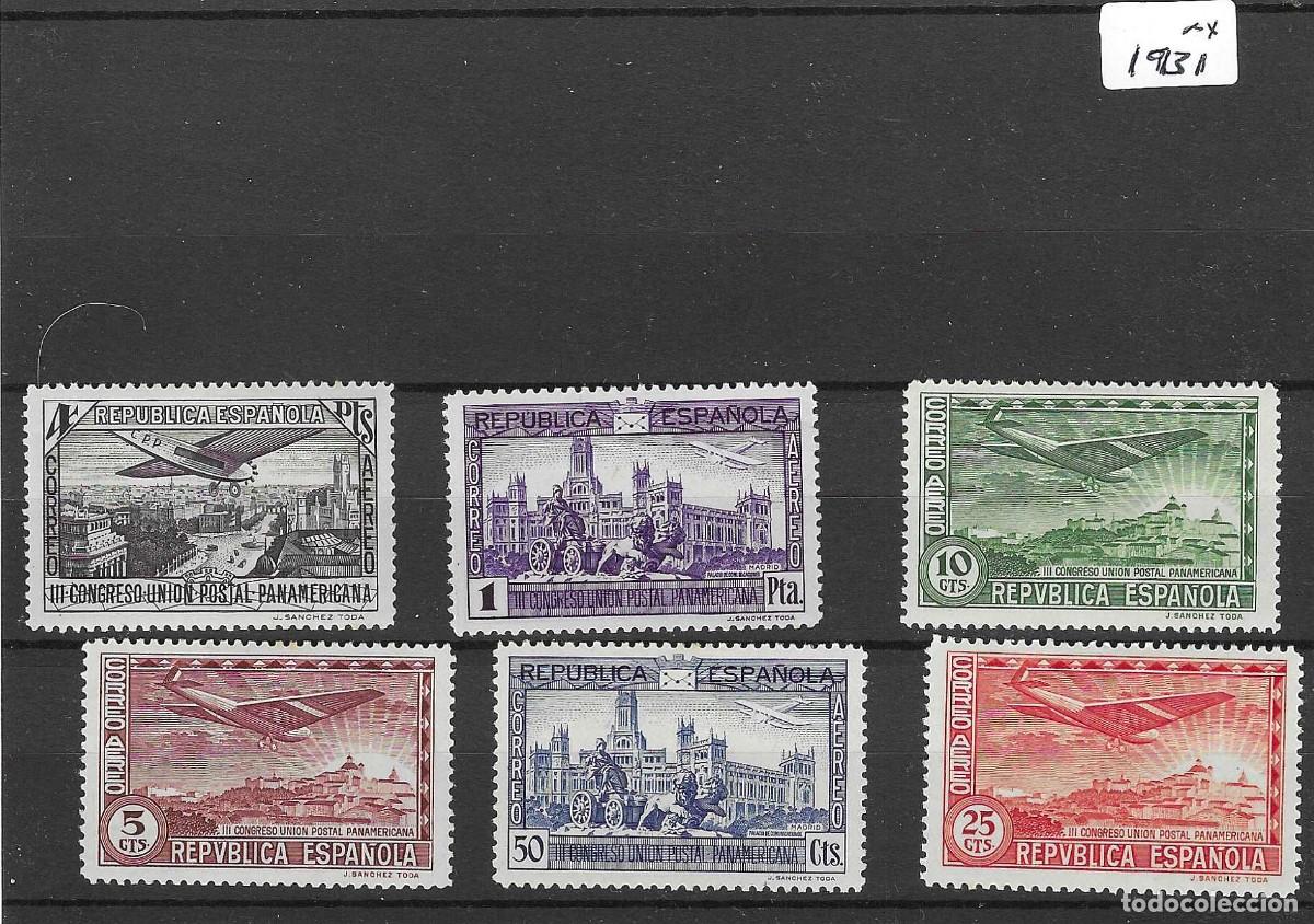 Sellos: Sellos de Espa&ntilde;a A&ntilde;o 1931 III Congreso Uni&oacute;n Postal Sellos nuevos** N&ordm; Edifil 620/29