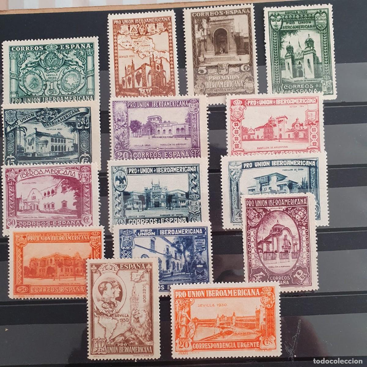 Sellos: EDIFIL 566 ** A 582 ** SIN 581 ESPA&Ntilde;A 1930
