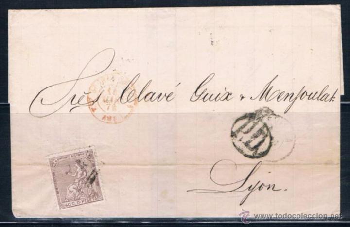 Sellos: 1874.- SEVILLA A LYON - Foto 1