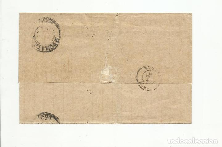 Sellos: circulada   1875 de santander a rivadeo - Foto 2