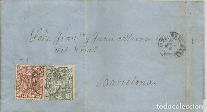 Sellos: 1875-Carta Palma de Mallorca-Barcelona - Foto 1 - 200658123