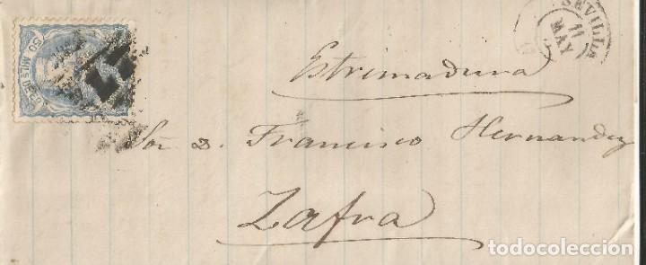 1871-SEVILLA-ZAFRA (Sellos - España - Amadeo I y Primera República (1.870 a 1.874) - Cartas)