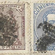 Sellos: 1873 CARTA FRAGMENTO ALEGORÍA REPÚBLICA 40C. + 10C. AMADEO I A MARSELLA, FRANCIA