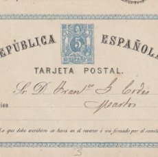 Sellos: ENTERO POSTAL.ESPAÑA I REPUBLICA.ED Nº 3.2ªSERIE.CIRCULADA.1873.. Lote 367740166