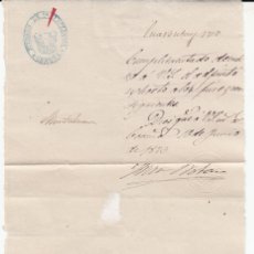 Sellos: FRANQUICIA - OFICIO DEL JUZGADO 1.INSTANCIA DE LA CORUÑA-1873-ELIMINADOS LOS SIMBOLOS MONARQUICOS