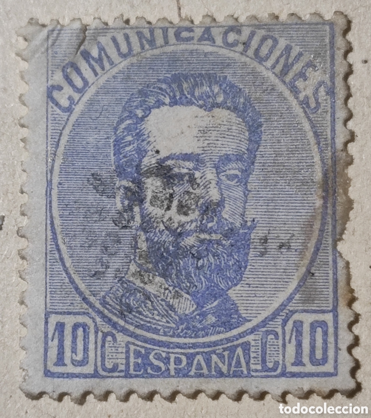 Sellos: Espa&ntilde;a 10 c&eacute;ntimos 1872 - Foto 1