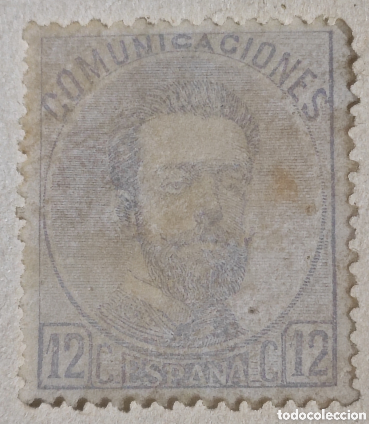 Sellos: Espa&ntilde;a 12 cuartos 1872 - Foto 1
