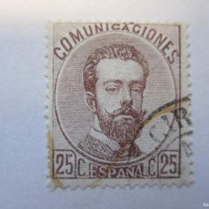 Sellos: SELLO ESPAÑA DE 1872 ,AMADEO I 25 C. EDIFIL 124 , USADO, . CENTRADO BONITO. Lote 402028669