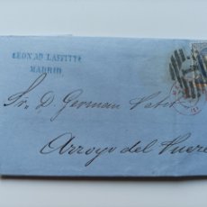Sellos: 1870 CARTA DE MADRID A ARROYO DEL PUERCO. MATRONA ED. 107