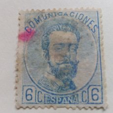 Sellos: EDIFIL 119. 6 CENT AMADEO I. AÑO 1872