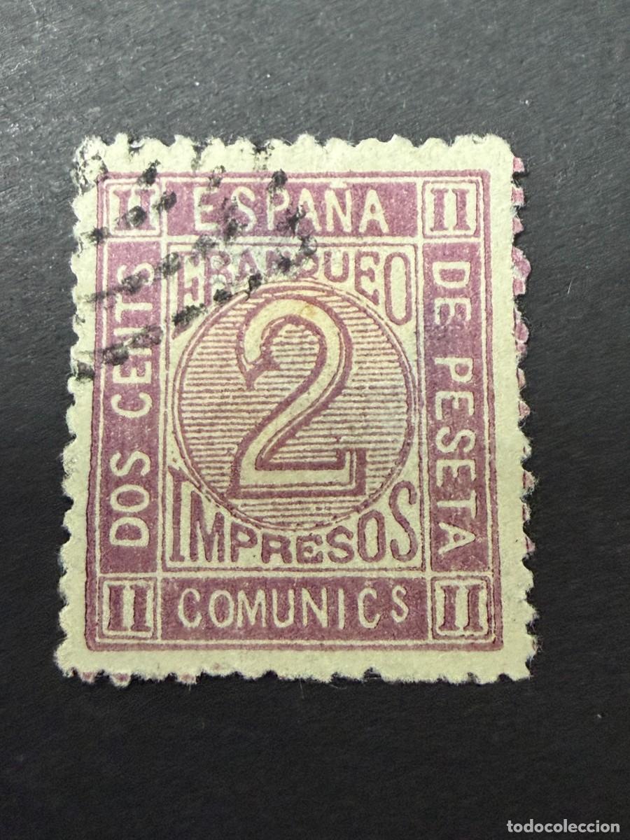 Selos: ESPA&Ntilde;A, 1872. EDIFIL 116. CIFRAS. USADO. VIOLETA. VER