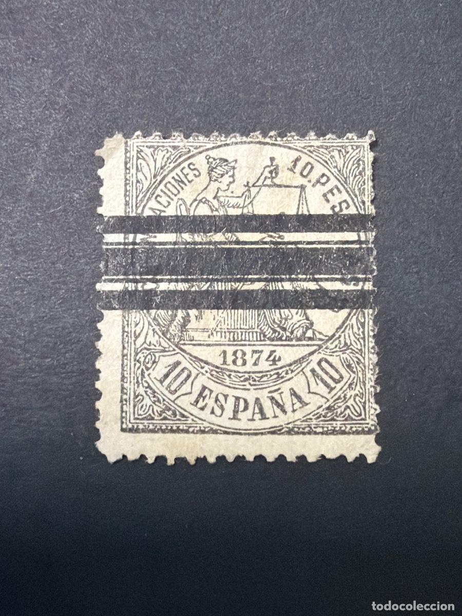 Sellos: ESPA&Ntilde;A, 1874. EDIFIL 152. ALEGOR&Iacute;A DE ESPA&Ntilde;A. USADO. TALADRO
