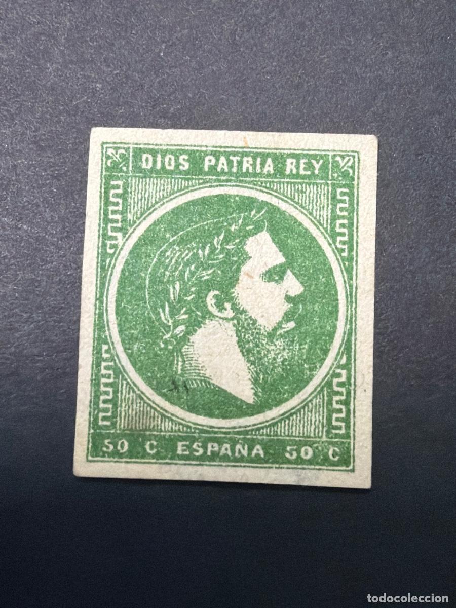 Sellos: ESPA&Ntilde;A, 1874. EDIFIL 160. CARLOS VII. NUEVO. VER FOTO