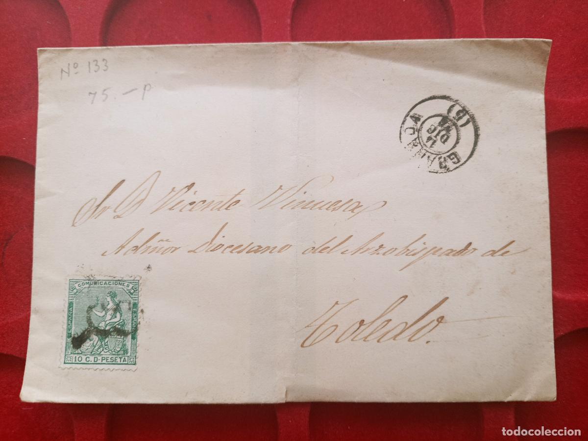 Sellos: Sobre circulado. 1973 Granada a Toledo