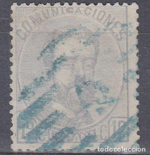 Sellos: EDIFIL N&ordm; 121-PARRILLA N&ordm; 4-AZUL-CORU&Ntilde;A-