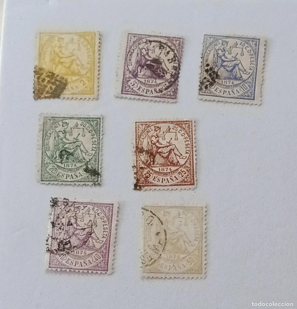 Sellos: sellos Espa&ntilde;a 1874, Edifil 143/149