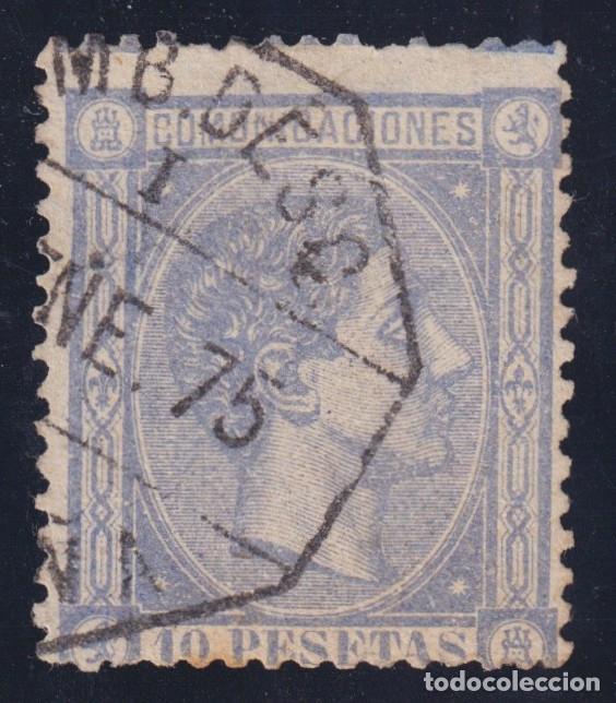 Sellos: ESPA&Ntilde;A ALFONSO XII - &ordm; 171 - A&Ntilde;O 1875 - CERTIFICADO CEM