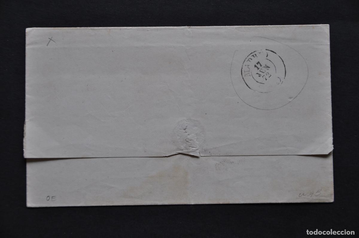 Sellos: ENVUELTA FECHADA EN 1872 - Foto 2