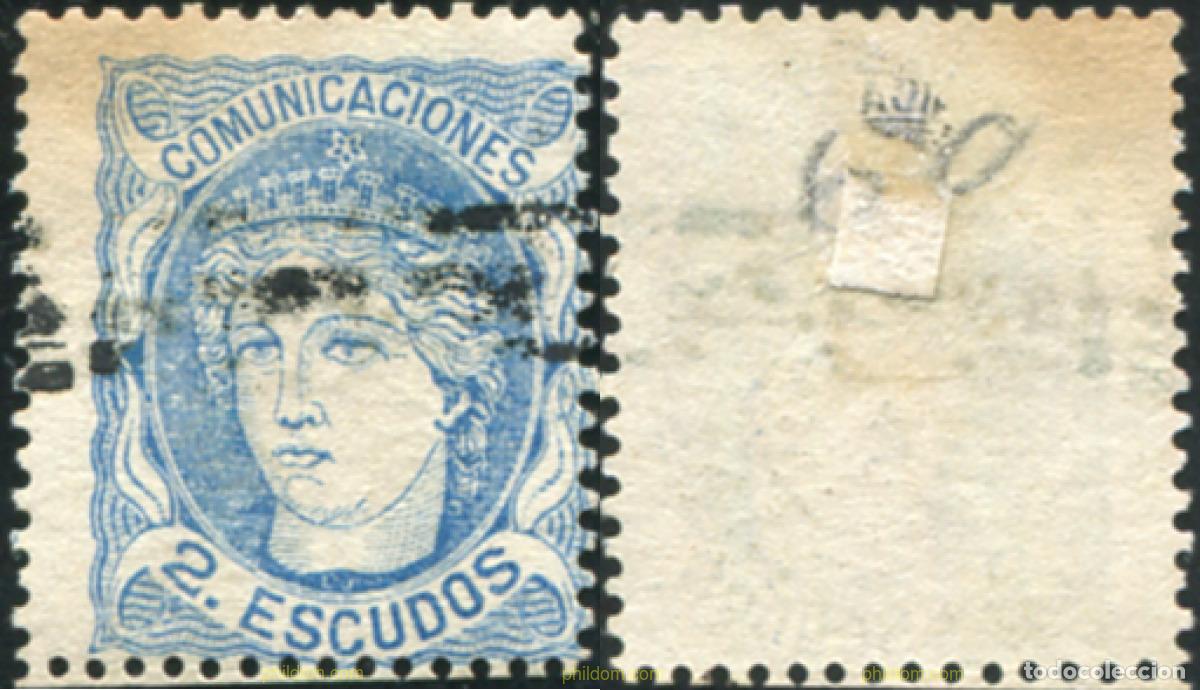 Sellos: 788061 USED ESPA&Ntilde;A 1870 EFIGIE ALEGORICA DE ESPA&Ntilde;A