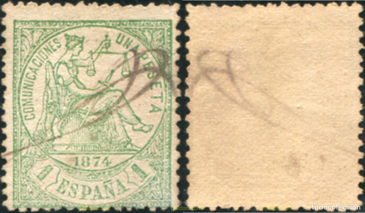 Sellos: 788078 USED ESPA&Ntilde;A 1874 ALEGORIA DE LA JUSTICIA