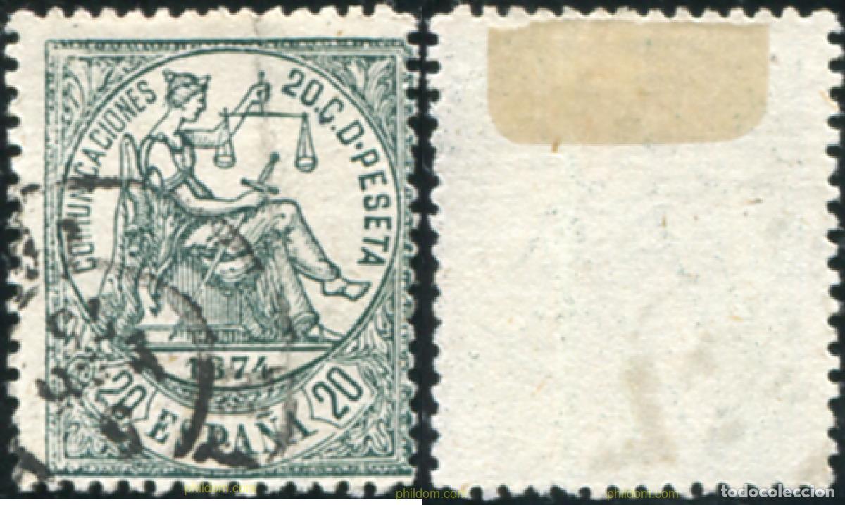 Selos: 788076 USED ESPA&Ntilde;A 1874 ALEGORIA DE LA JUSTICIA