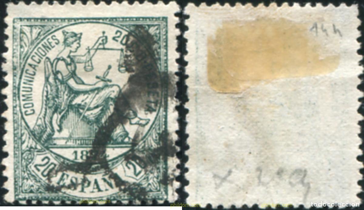 Selos: 788074 USED ESPA&Ntilde;A 1874 ALEGORIA DE LA JUSTICIA