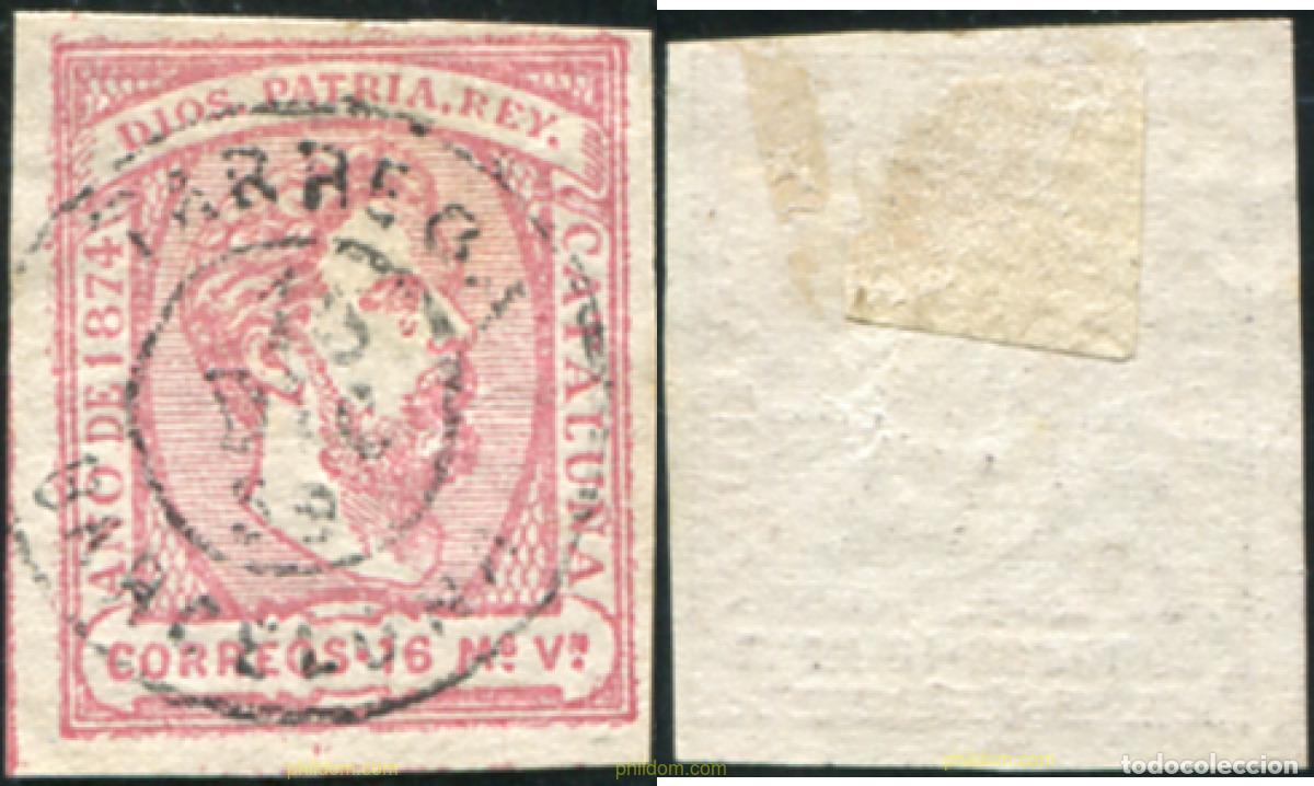 Sellos: 788089 USED ESPA&Ntilde;A 1874 CARLOS VII