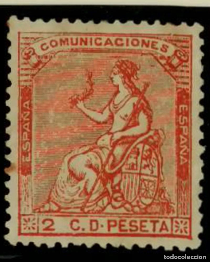 Sellos: FA3120. Emision 1-7-1873. Valor 2 centimos naranja NUEVO
