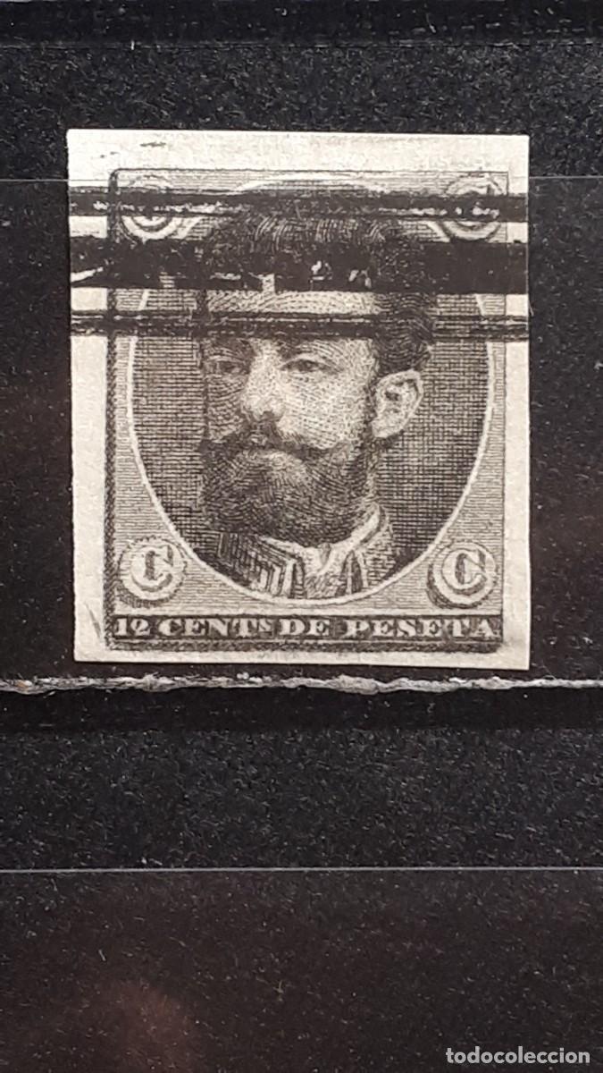 Sellos: ESPA&Ntilde;A. A&Ntilde;O 1872. BARRADO.