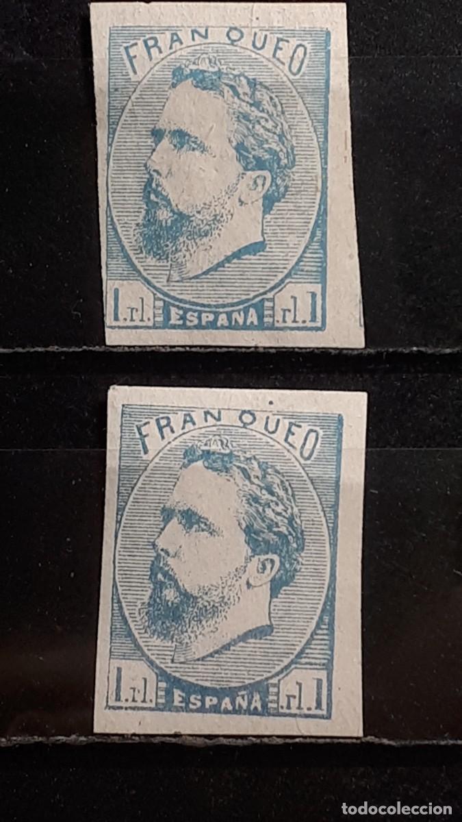 Sellos: ESPA&Ntilde;A. A&Ntilde;O 1873. 156/156A. *. REIMPRESION POSTERIOR