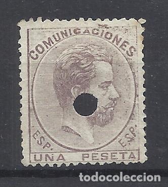 Stamps: AMADEO DE SABOYA 1872 edifil 127 T TALADRADO TELEGRAFOS valor 2022 catalogo 8.25 euros