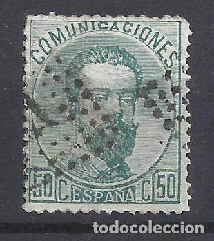 Stamps: AMADEO DE SABOYA 1872 edifil 126 usado valor 2022 catalogo 9.- euros